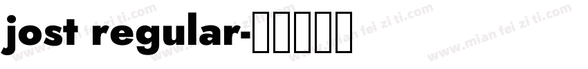 jost regular字体转换